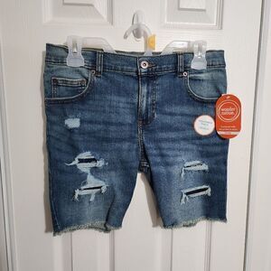 NWT Wonder Nation Boys Rip and Repair Denim Shorts